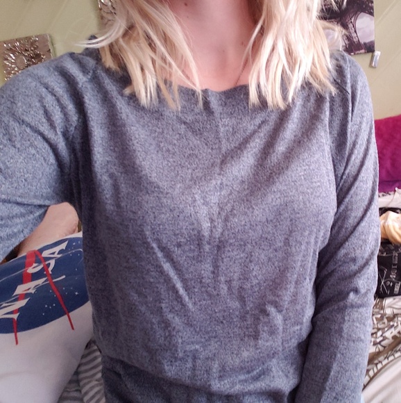 Long sleeve grey/blue shirt - Picture 1 of 1